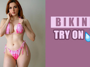 Amouranth's Sexiest Swim Try-On: Oily Bubble Butt Tease 🔥💦